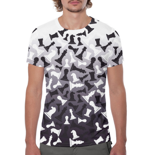 

Футболки Print Bar, Молочно-белый, Шахматы