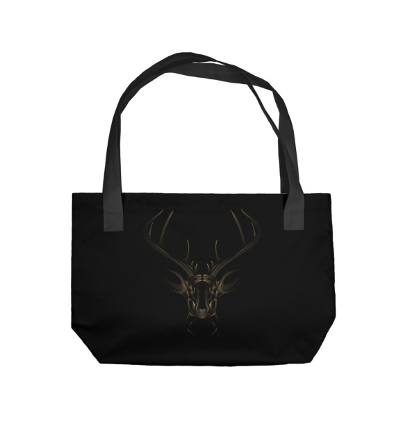 Пляжная сумка с изображением Golden Deer цвета 