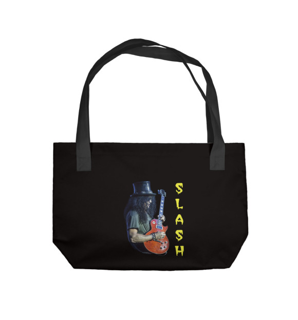 Пляжная сумка с изображением Слэш цвета 