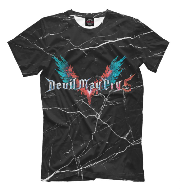 Футболка для мальчиков с изображением Devil may cry 5 цвета Черный