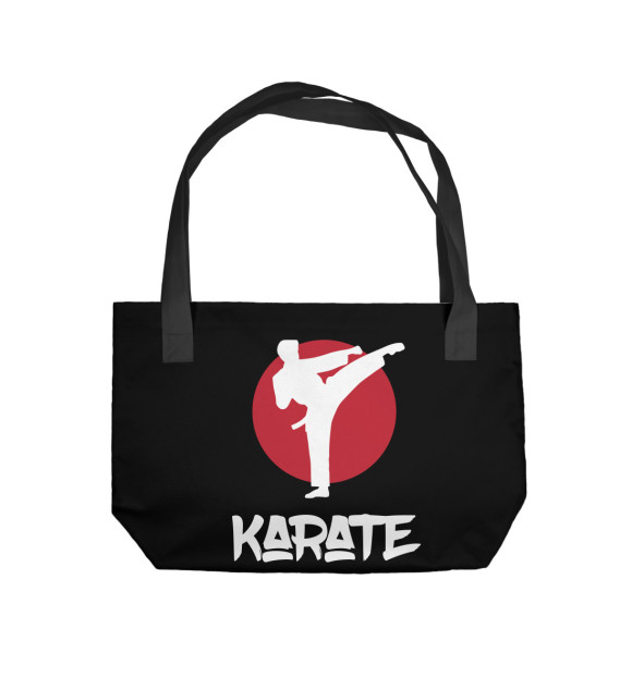 Пляжная сумка с изображением Karate цвета 
