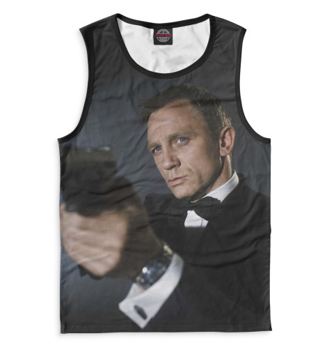 

Майки Print Bar, Белый, Джеймс Бонд