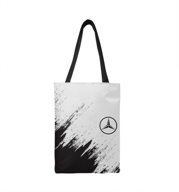 Сумка-шоппер с изображением Mercedes цвета 