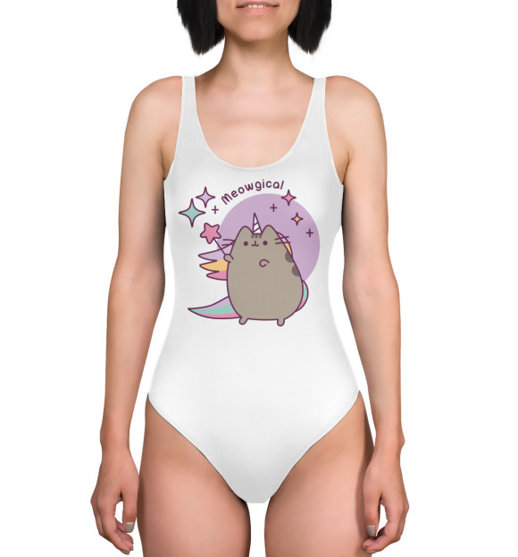 Купальник-боди с притом Pusheen. Meowgical цвета  Купальник-боди с изображением Pusheen. Meowgical цвета