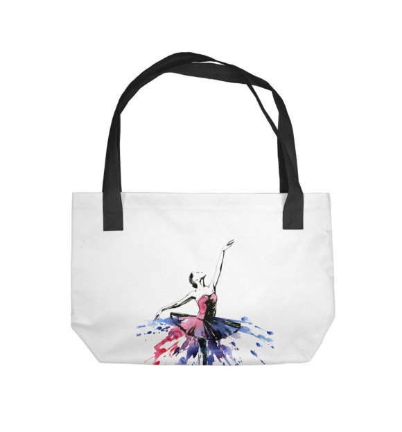 Пляжная сумка с изображением Балерина цвета 