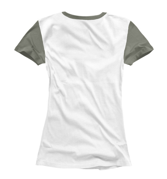 Женская футболка с изображением Вежливые люди цвета Белый