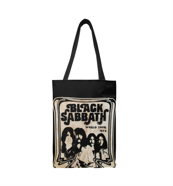 Сумка-шоппер с изображением Black Sabbath цвета 