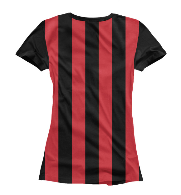 Женская футболка с изображением AC Milan цвета Белый