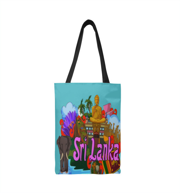 Сумка-шоппер с изображением SriLanka цвета 