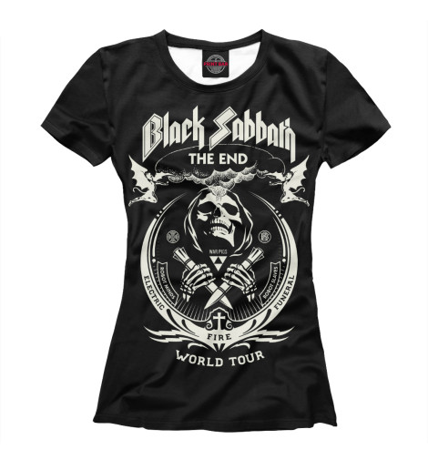 

Футболки Print Bar, Белый, Black Sabbath