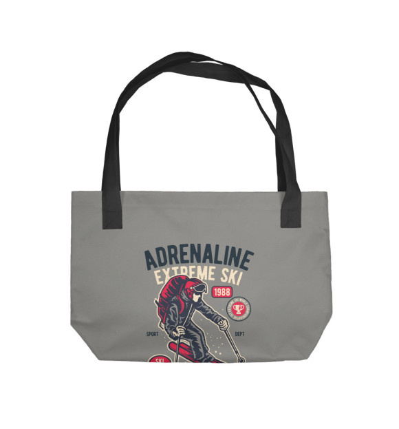 Пляжная сумка с изображением Adrenaline цвета 