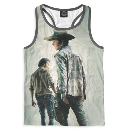 

Майки борцовки Print Bar, Белый, Ходячие мертвецы