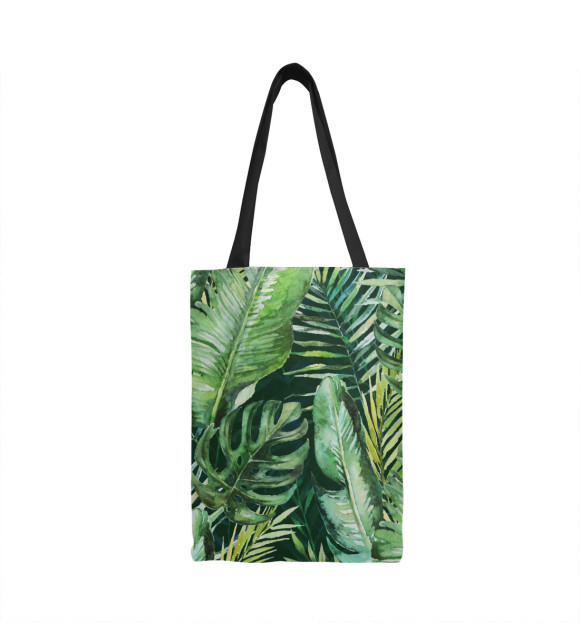 Сумка-шоппер с изображением Тропические пальмы цвета 