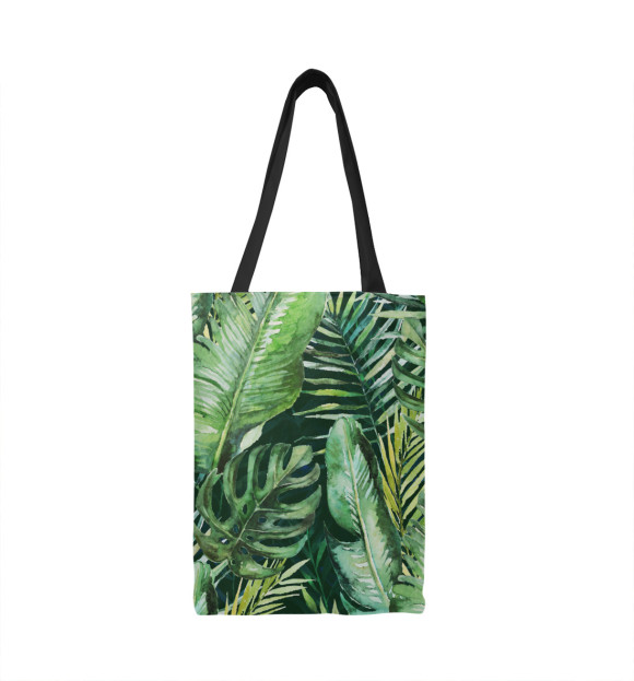Сумка-шоппер с изображением Тропические пальмы цвета 