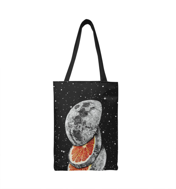 Сумка-шоппер с изображением Апельсиновая Луна цвета 