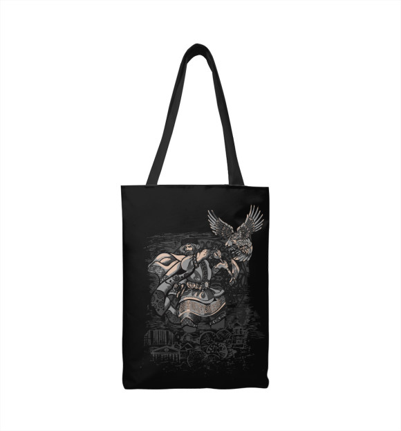 Сумка-шоппер с изображением Russian hero warrior цвета 