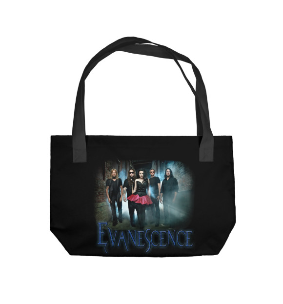 Пляжная сумка с изображением Evanescence цвета 