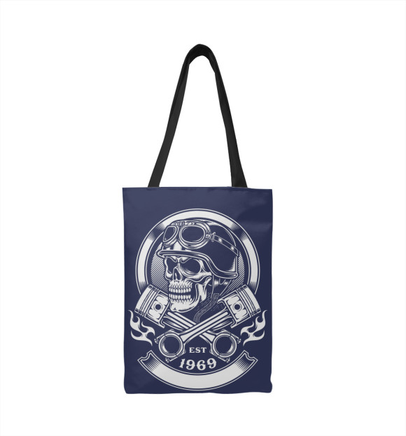 Сумка-шоппер с изображением Мотокросс цвета 