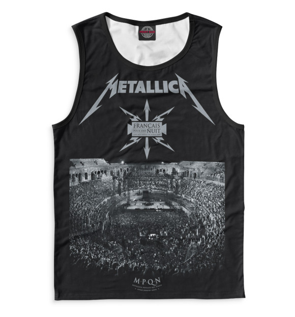 Мужская майка с изображением Metallica цвета Белый