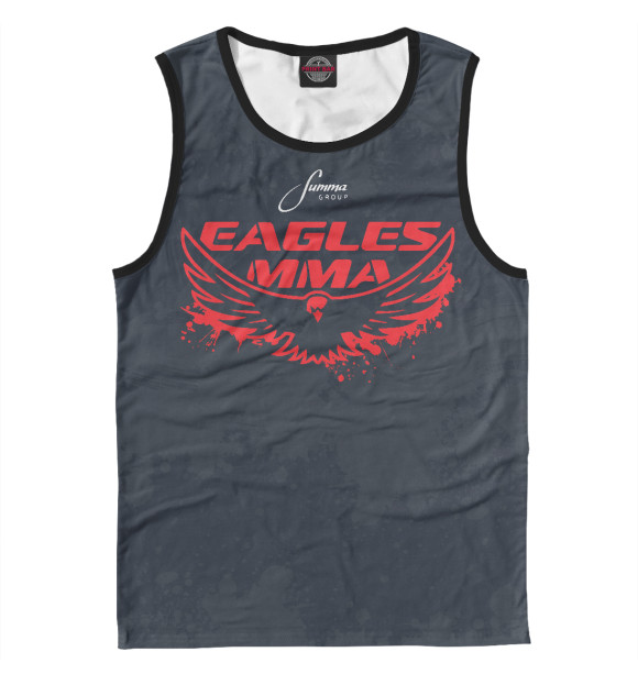 Майка для мальчика с изображением Eagles MMA цвета Белый