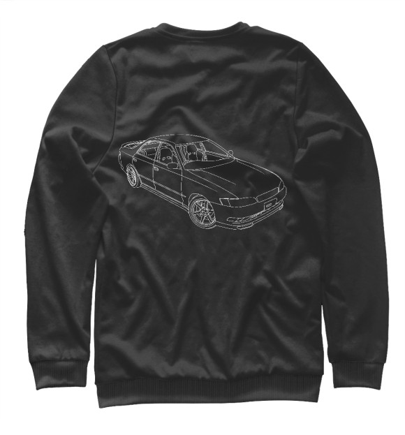 Свитшот для мальчиков с изображением JDM JZX90 Black цвета Белый