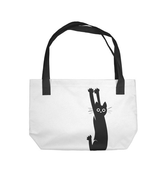 Пляжная сумка с изображением Кошак цвета 
