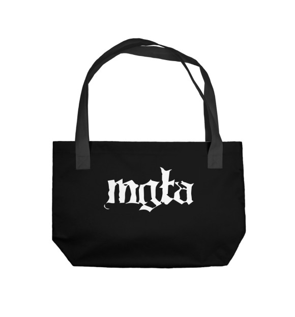 Пляжная сумка с изображением Mgla цвета 