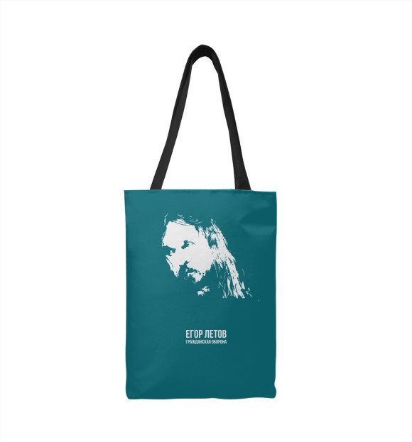 Сумка-шоппер с изображением Егор Летов цвета 