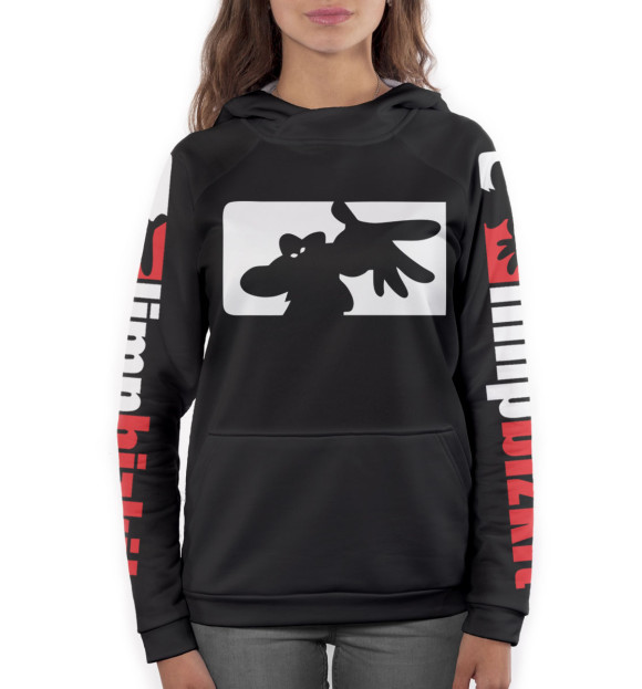 Женское худи с изображением Limp Bizkit цвета Белый