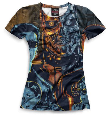 

Футболки Print Bar, Белый, Терминатор