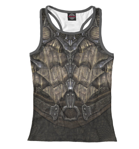 

Майки борцовки Print Bar, Белый, Skyrim: Dragonscale Armor