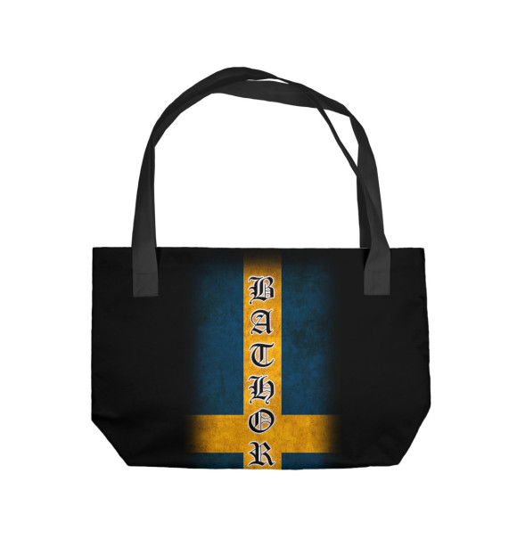 Пляжная сумка с изображением Bathory цвета 