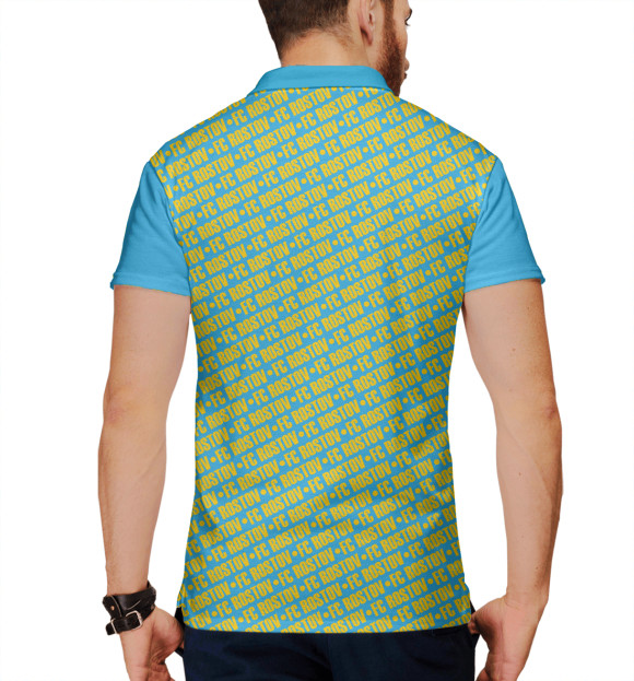 Мужское поло с изображением FC Rostov цвета Белый