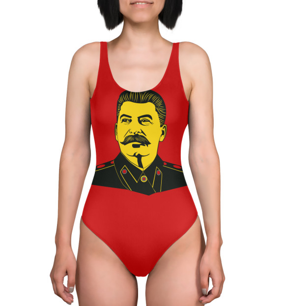 Купальник-боди с изображением Вождь СССР цвета 