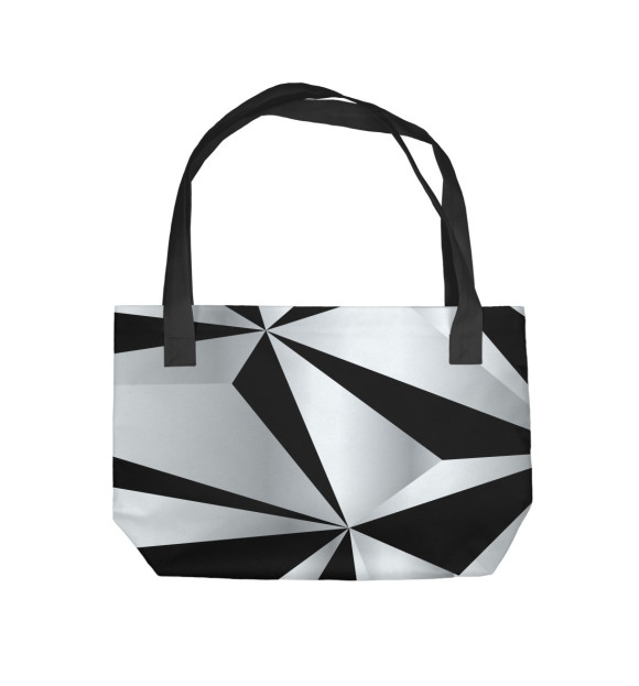 Пляжная сумка с изображением Silver&black цвета 