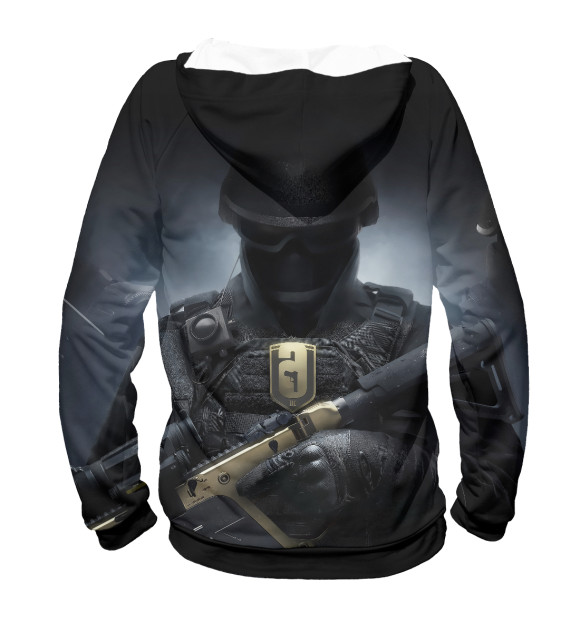 Женское худи с изображением Tom clancys rainbow six siege цвета Белый