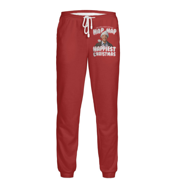 Мужские спортивные штаны с изображением Christmas цвета Белый