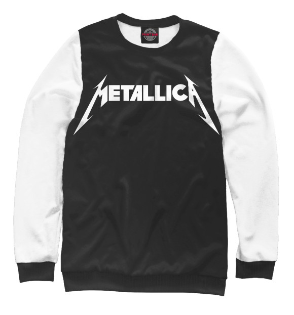 Свитшот для мальчиков с изображением Metallica цвета Белый