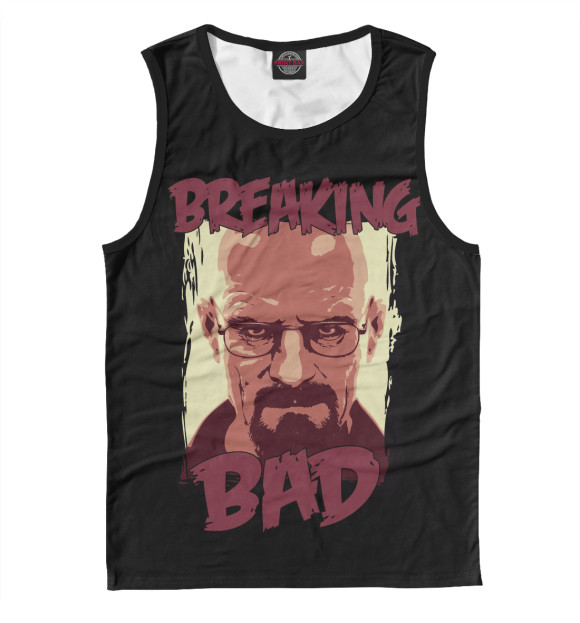 Мужская майка с изображением Breaking Bad цвета Белый