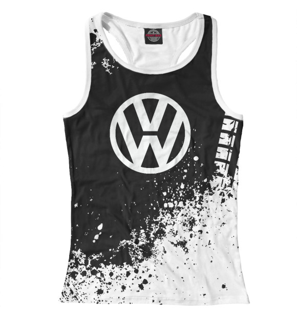 Женская майка-борцовка с изображением Volkswagen цвета Белый