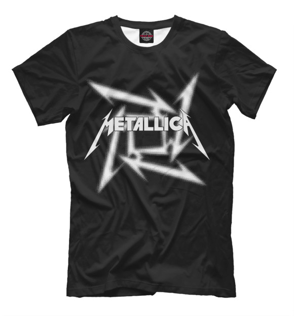Мужская футболка с изображением Metallica цвета Черный
