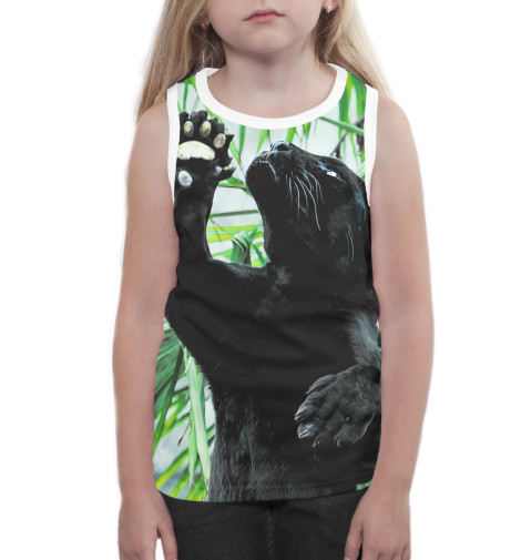 

Майки Print Bar, Белый, Чёрная пантера