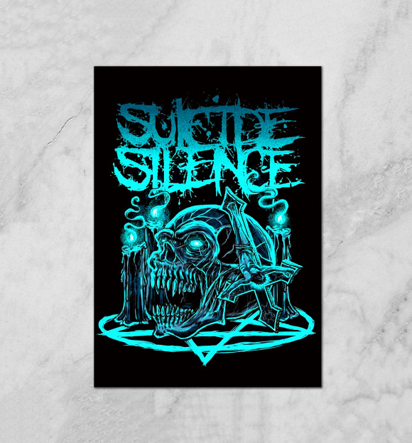 Плакат с изображением Suicide Silence цвета Белый