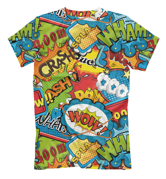 Футболка для мальчиков с изображением Комиксы цвета Белый