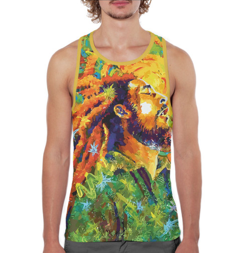 

Майки борцовки Print Bar, Белый, Bob Marley