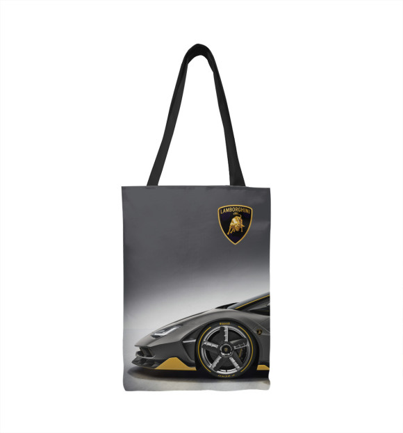 Сумка-шоппер с изображением Lamborghini цвета 