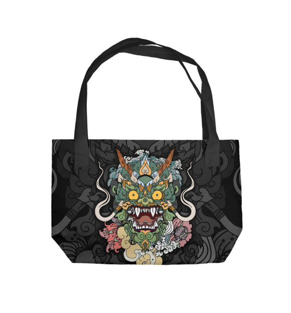 Пляжная сумка с изображением Дракон цвета 