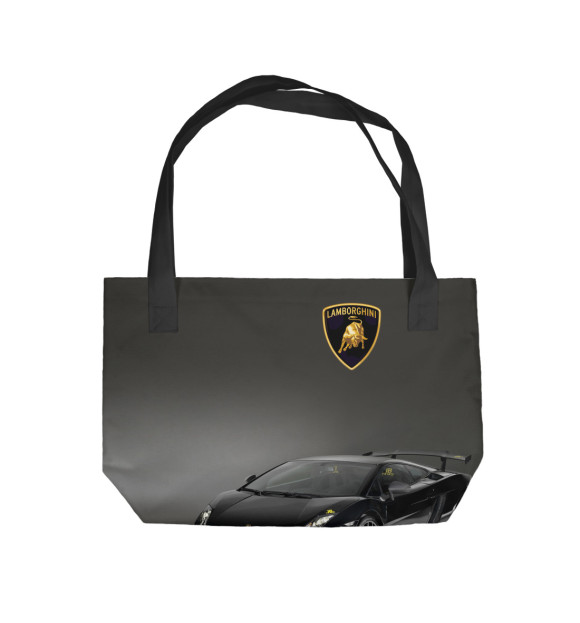 Пляжная сумка с изображением Lamborghini цвета 
