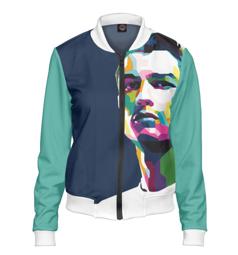 

Бомбер Print Bar, Белый, Криштиану Роналду