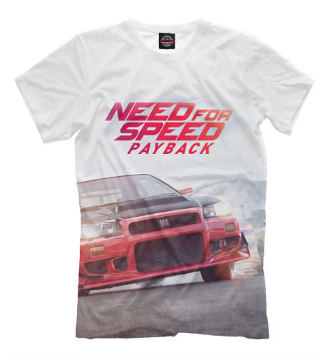 

Футболки Print Bar, Молочно-белый, Need For Speed